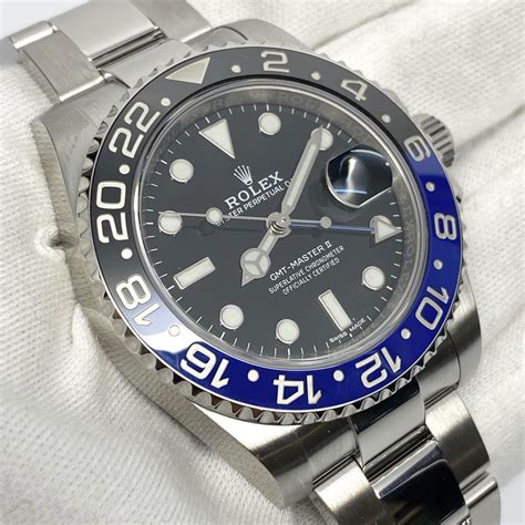 rolex gmt batman neu|gmt batman rolex price.